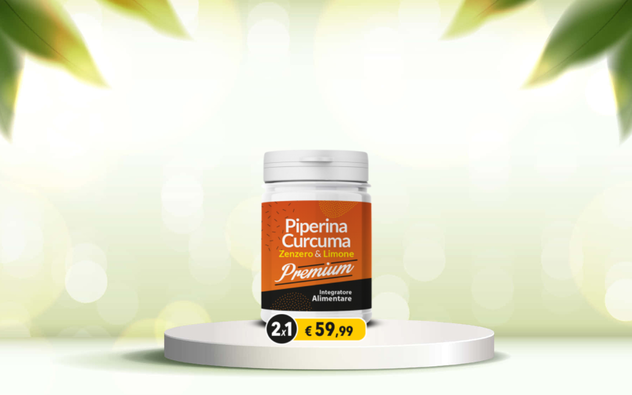 Scopri piperina e curcuma premium: detox naturale per intestino e metabolismo