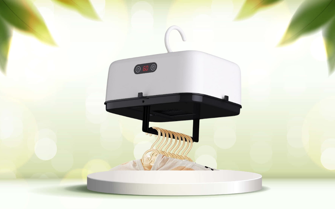 Scopri come asciugare i panni in poco spazio con l’asciugatrice portatile da 600 W